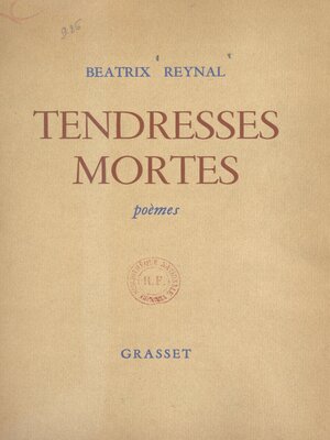 cover image of Tendresses mortes